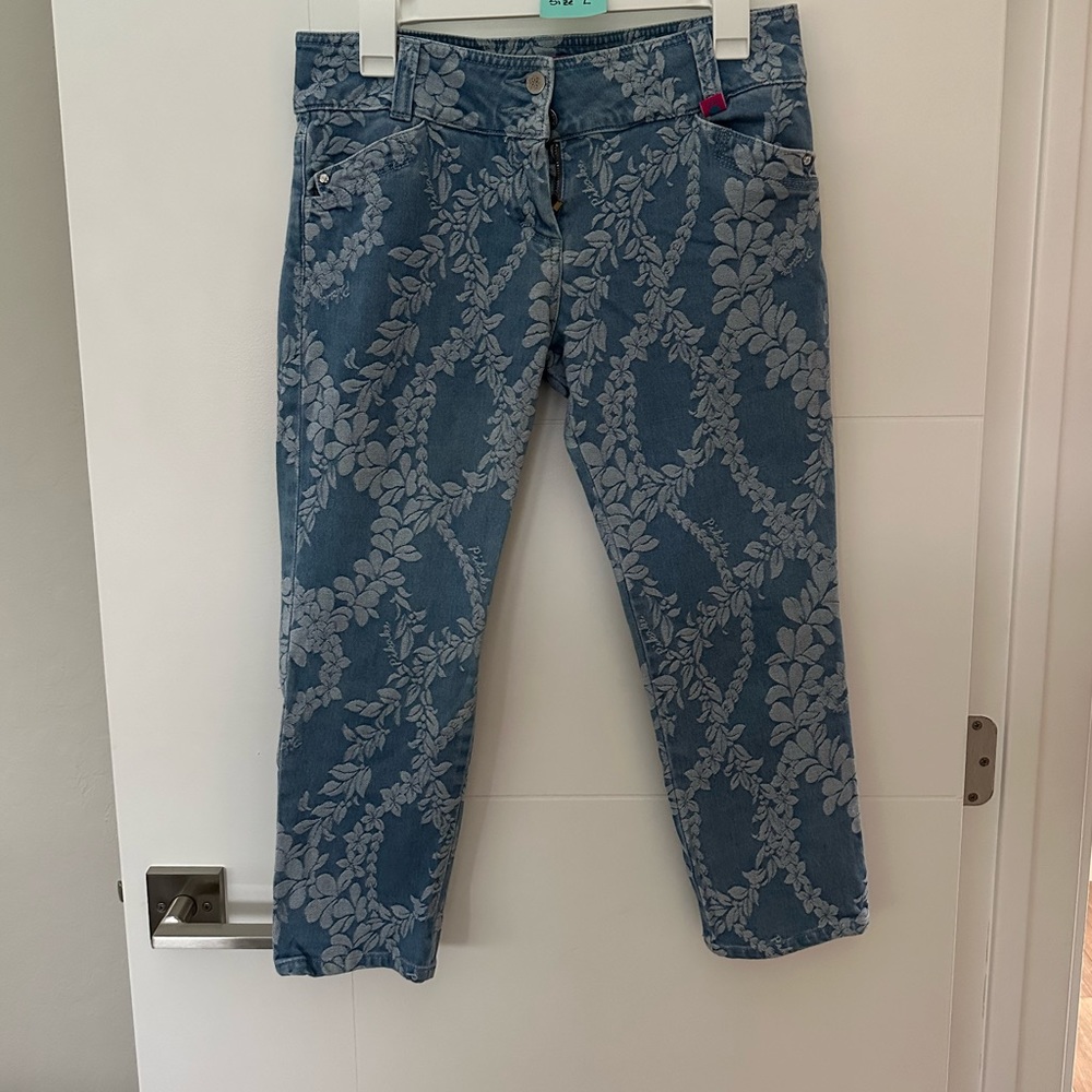 Pīkake kaī floral capri jeans